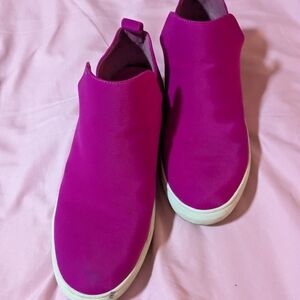 Hot Pink Slip-On Sneakers